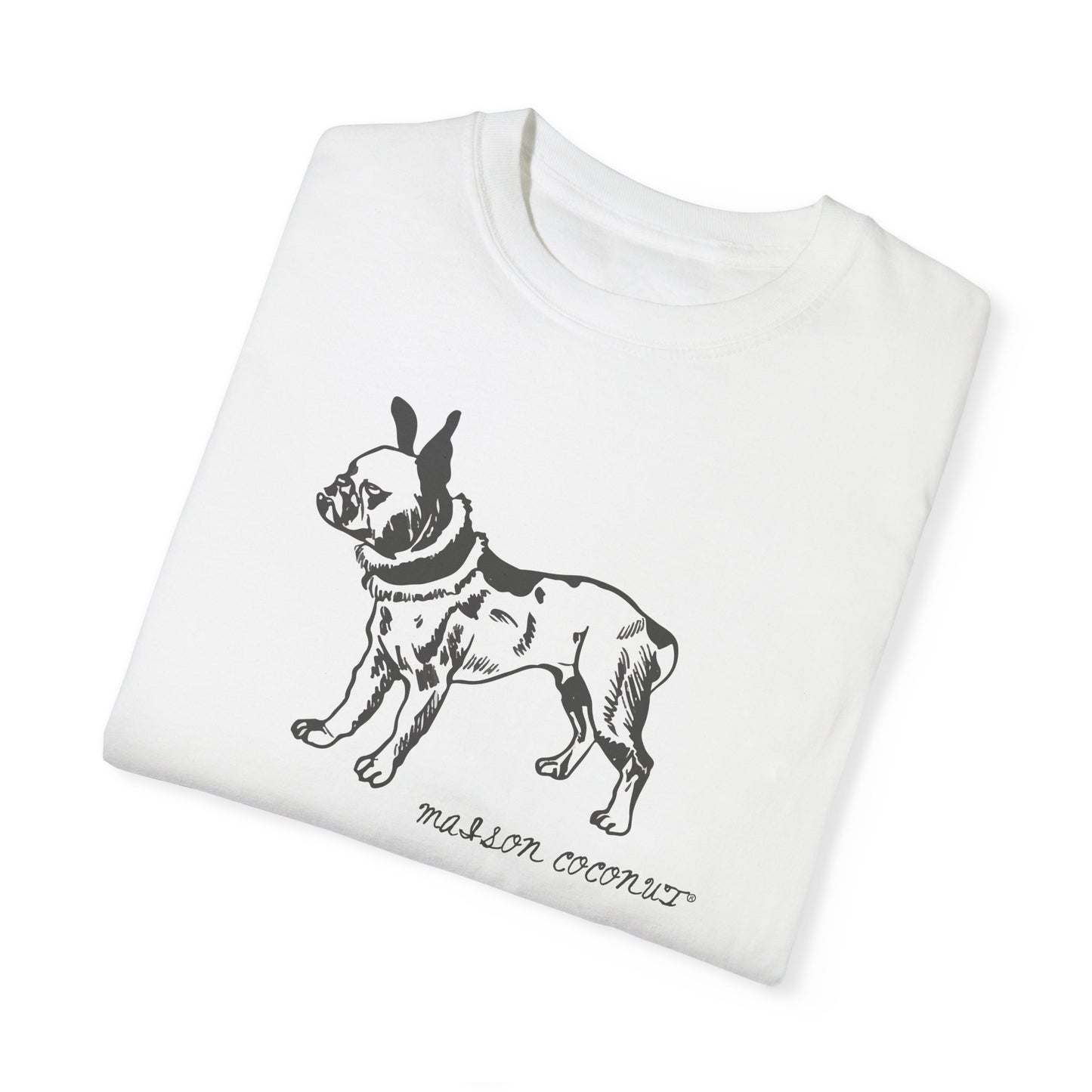 Vintage French Bulldog Illustration Graphic T-Shirt